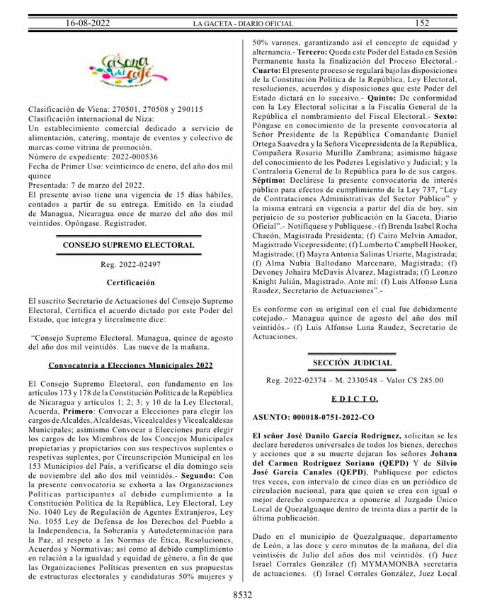CSE-CONVOCA-A-ELECCIONES-MUNICIPALES-2022-GACETA-DIARIO-OFICIAL