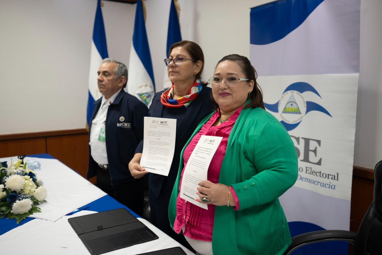 Elecciones Municipales 2022 CNU y Consejo Supremo Electoral firman convenio de Participación Electoral de la Comunidad Universitaria 