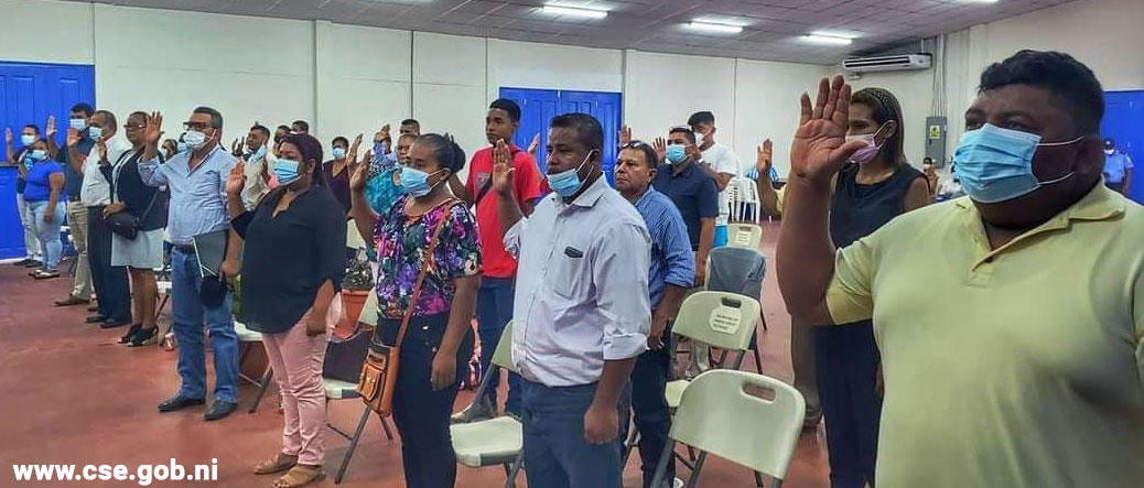 Juramentación Consejos Electorales Municipales Costa Caribe Norte